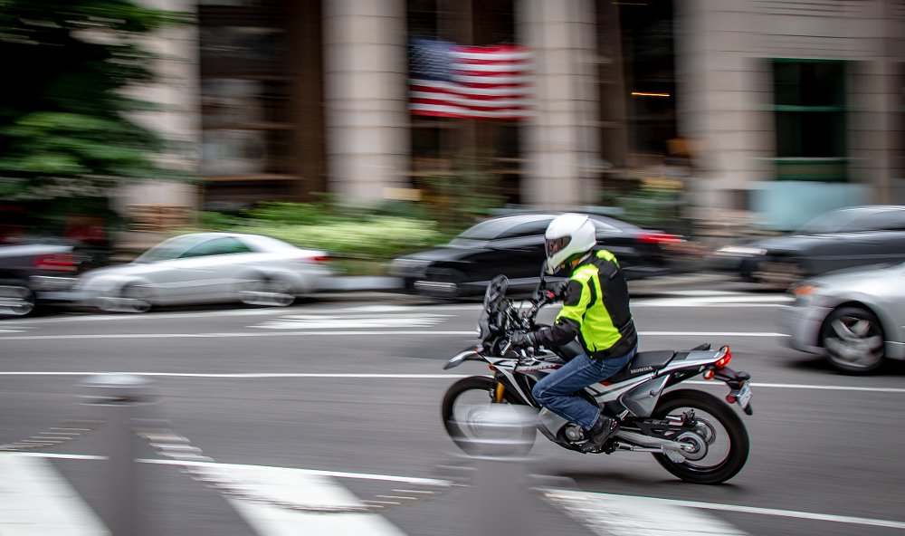 dual-sport in the city