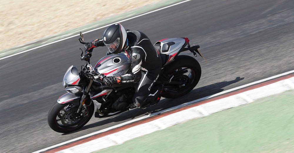 2020 Triumph Street Triple RS on the track
