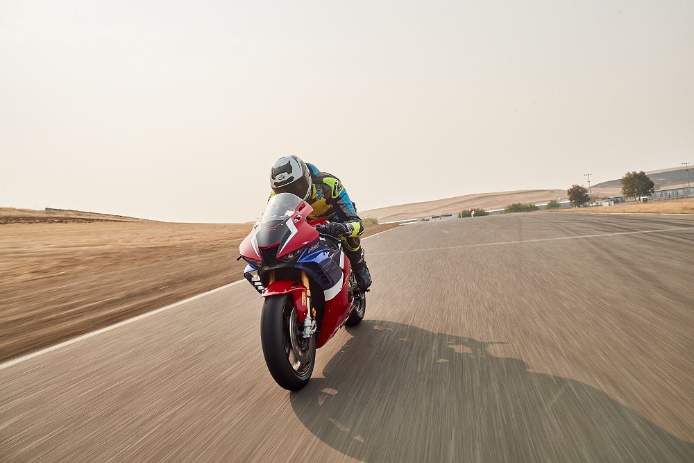 Honda CBR1000RR-R tracking at speed