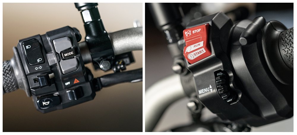 2021 Yamaha MT-09 handlebar switches and controls