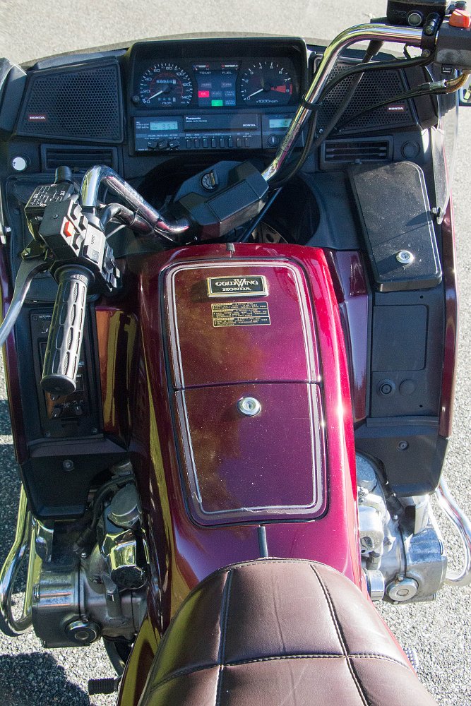 1984 Honda Gold Wing cockpit view