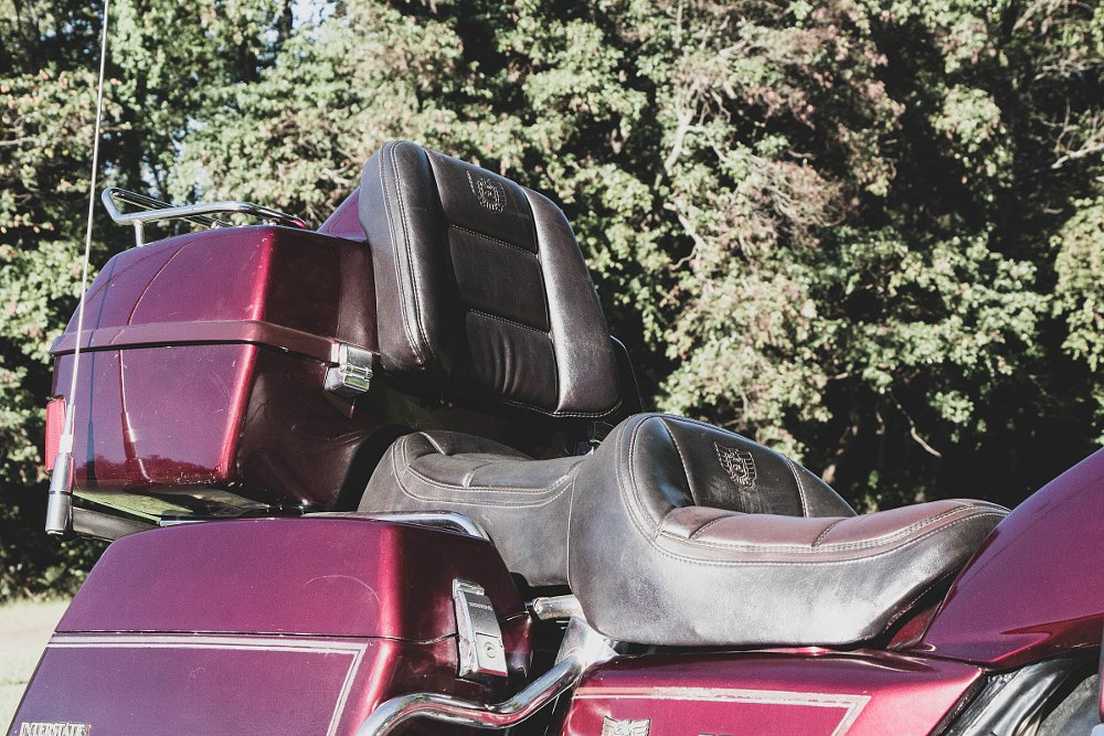 comfortable seat on the 1984 Honda Gold Wing