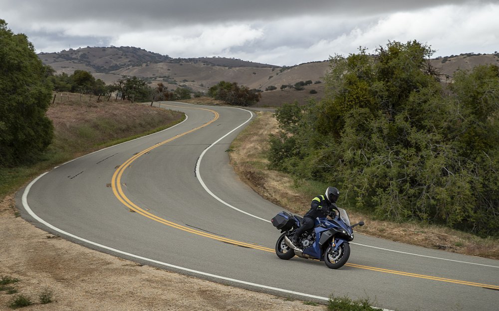 Suzuki GSX-S1000GT+ on the open road