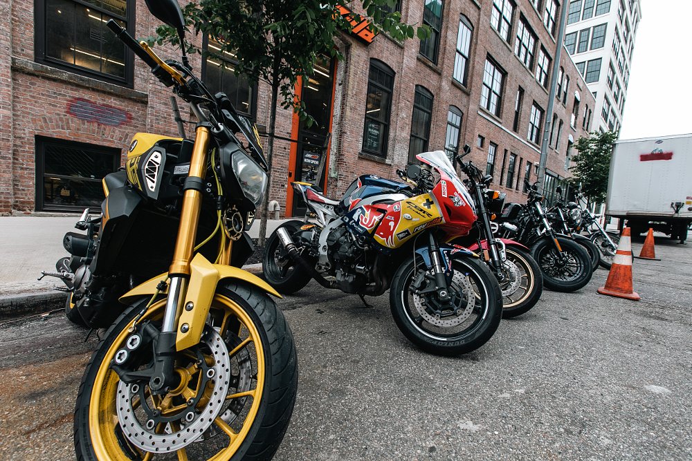 RevZilla Brooklyn motorcycle parking