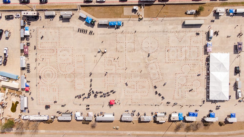 Aerial view of 2022 COTPMCO course.