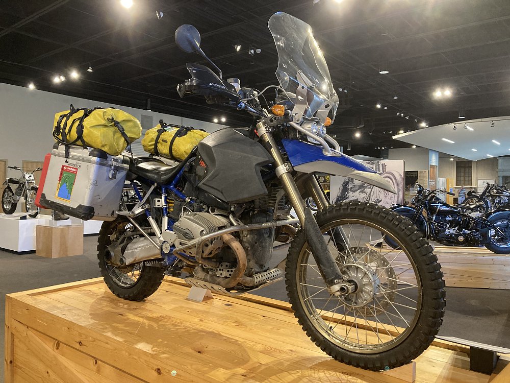 BMW HP2 loaded up for travel