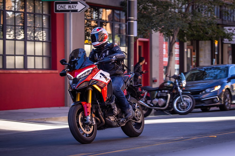 Ducati Multistrada V4 Pikes Peak in the city