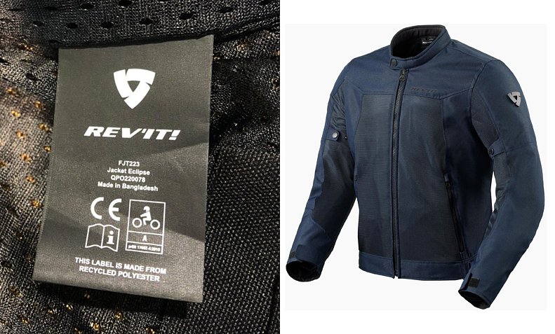 Photo of Revit eclipse mesh jacket and CE tag