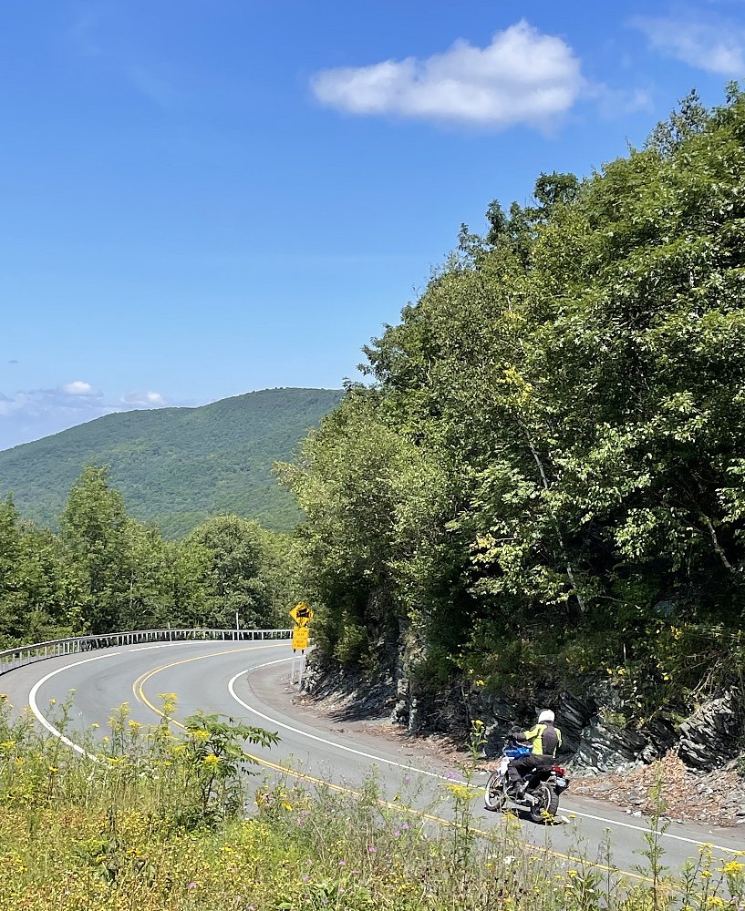 Tuareg on a mountain country road