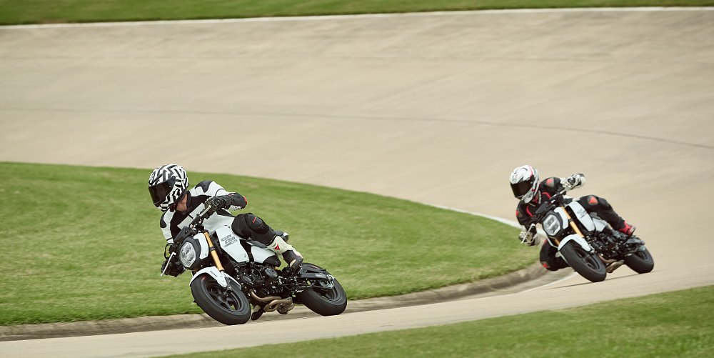 Andy racing the Grom