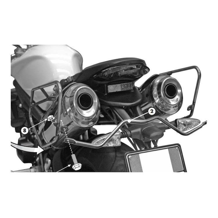 Givi TE705 Easylock Saddlebag Supports Triumph Street Triple 675 2007-2012