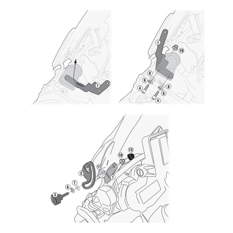 Sport Windscreen + Installation Kit
