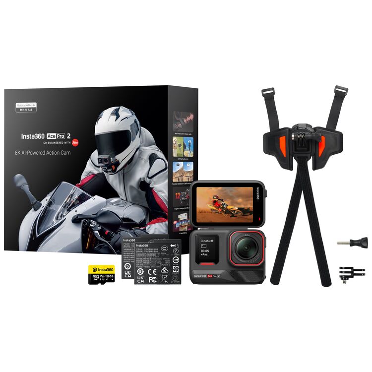 Insta360 Ace Pro 2 Motorcycle Camera Bundle
